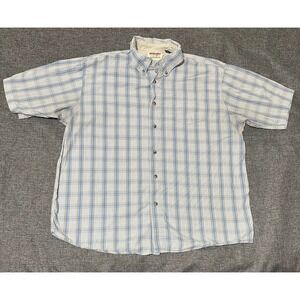 Wrangler Men's XL Plaid Short Sleeve Shirt